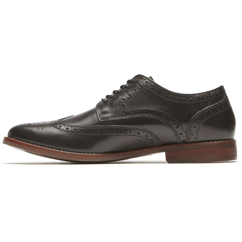 Rockport Lace Up For Mens Black - Style Purpose Wingtip - HJ4562918